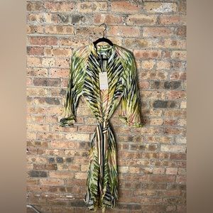 Devotion Twins printed maxi dress with tie, size S never been worn